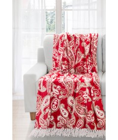 Koc pluszowy Lily 150x200 czerwony