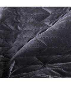 Narzuta velvet Sofia 1 230x260 czarna
