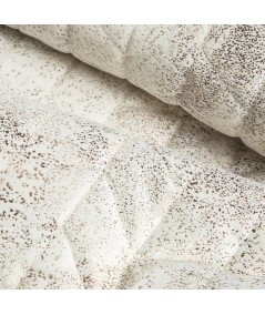 Narzuta velvet Agata 220x240 kremowa/złota