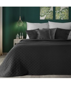 Narzuta mikrofibra Libi 2 220x240 czarna