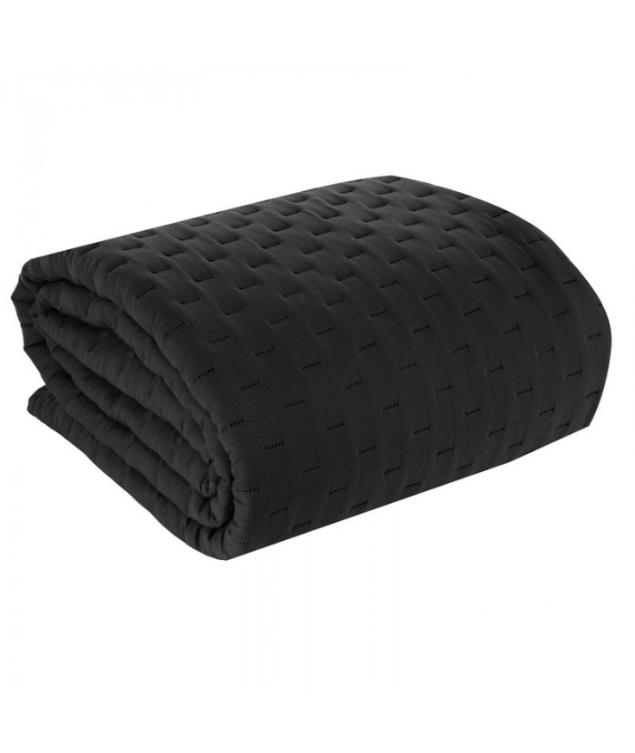 Narzuta mikrofibra Libi 2 220x240 czarna