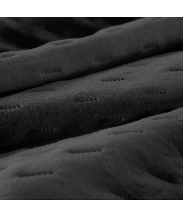 Narzuta mikrofibra Libi 2 220x240 czarna