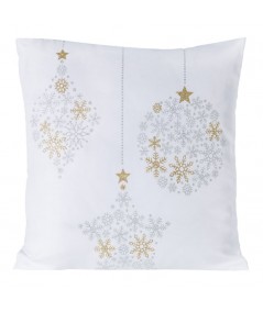 Poszewka Boże Narodzenie Aspazy 1 45x45 biała