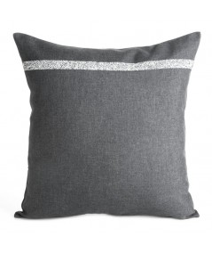 Poszewka z cyrkoniami Loara 40x40 grafitowa