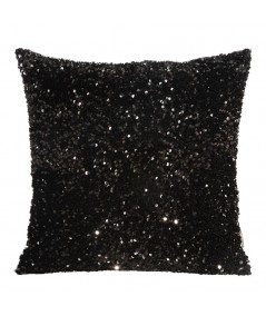 Poszewka z cekinami Belisa 45x45 czarna