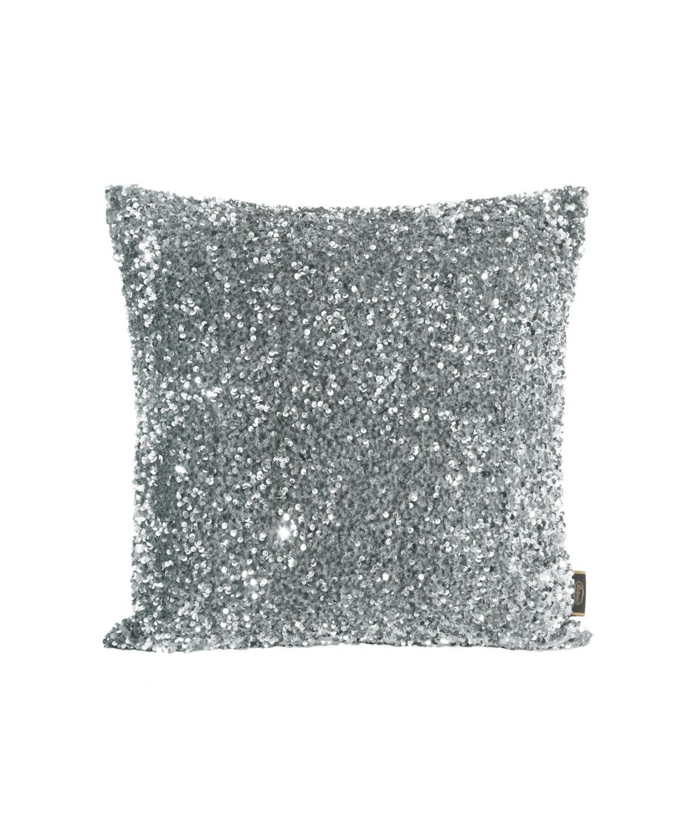 Poszewka z cekinami Belisa 45x45 srebrna