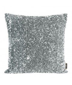 Poszewka z cekinami Belisa 45x45 srebrna