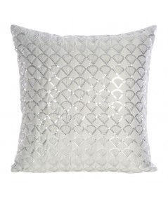 Poszewka velvet Margot 45x45 srebrna
