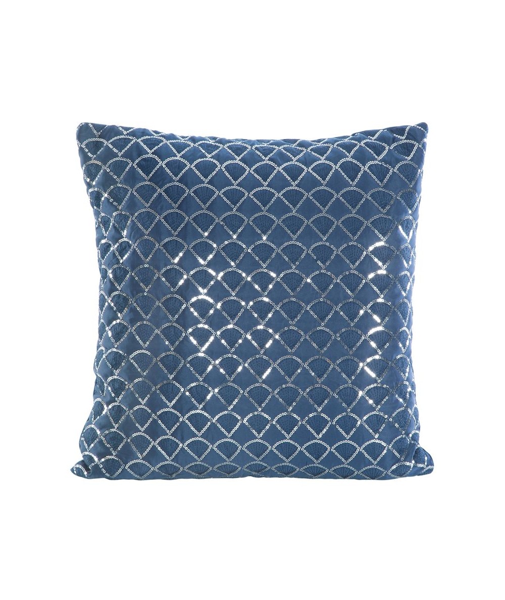 Poszewka velvet Margot 45x45 granatowa