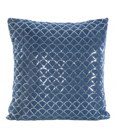 Poszewka velvet Margot 45x45 granatowa