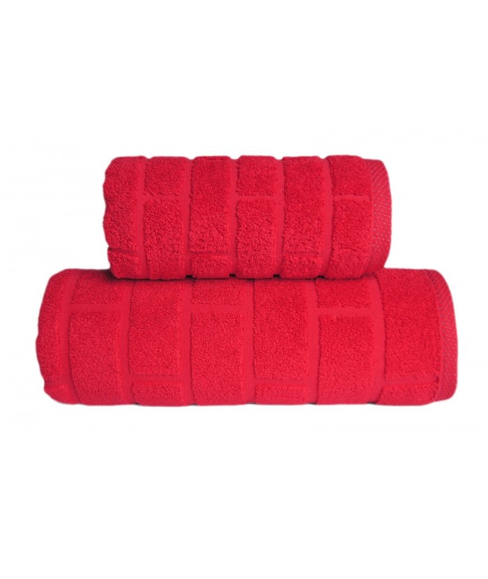 Ręcznik Brick mikrobawełna 50x90 Czerwony GRENO
