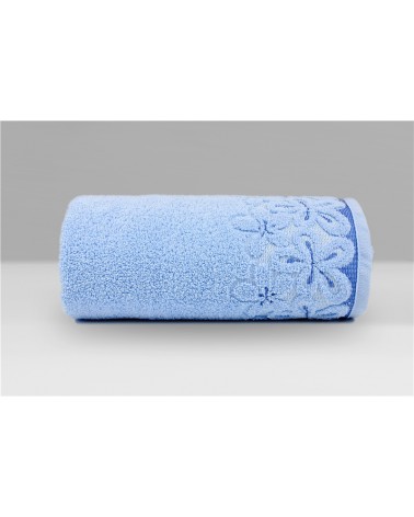Ręcznik Bella mikrobawełna 50x90 błękitny