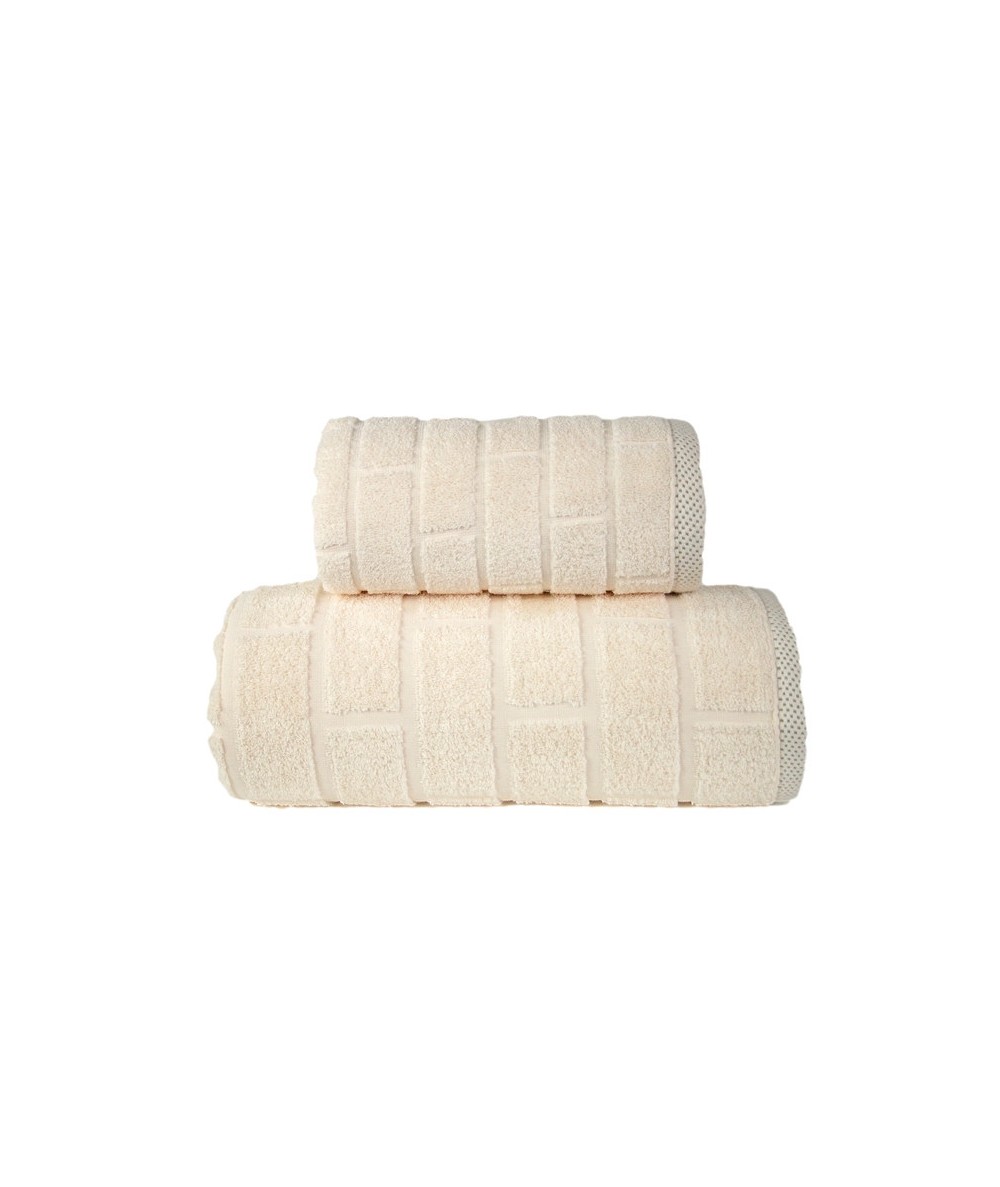 Ręcznik Brick mikrobawełna 70x140 Kremowy GRENO