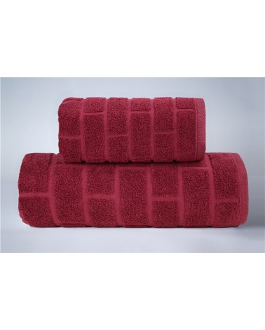 Ręcznik Brick mikrobawełna 50x90 red wine