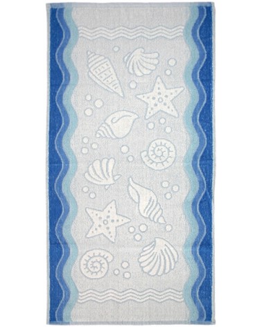 Ręcznik Flora Ocean bawełna 40x60 niebieski