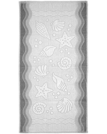 Ręcznik Flora Ocean bawełna 40x60 popielaty