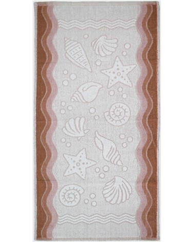 Ręcznik Flora Ocean bawełna 50x100 brązowy