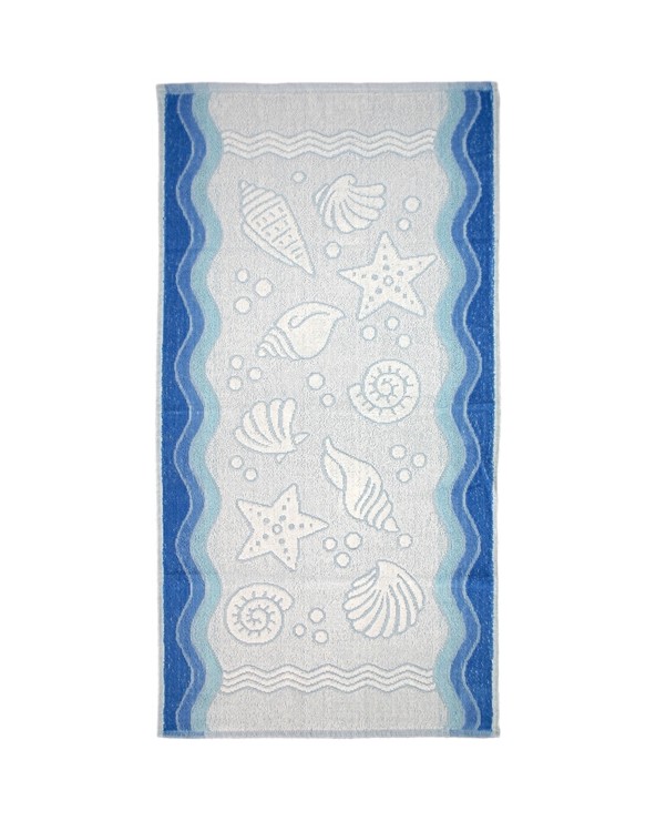 Ręcznik Flora Ocean bawełna 50x100 niebieski