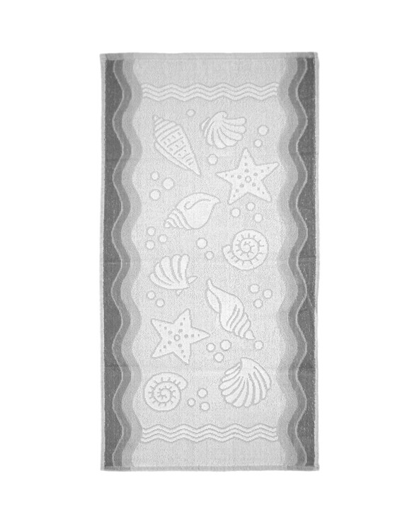 Ręcznik Flora Ocean bawełna 50x100 popielaty
