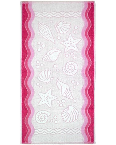 Ręcznik Flora Ocean bawełna 50x100 różowy