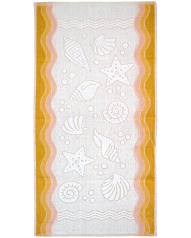 Ręcznik Flora Ocean bawełna 50x100 żółty