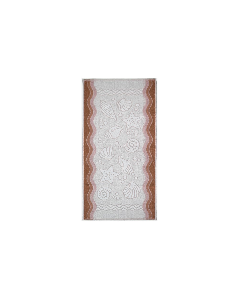 Ręcznik Flora Ocean bawełna 70x140 brązowy