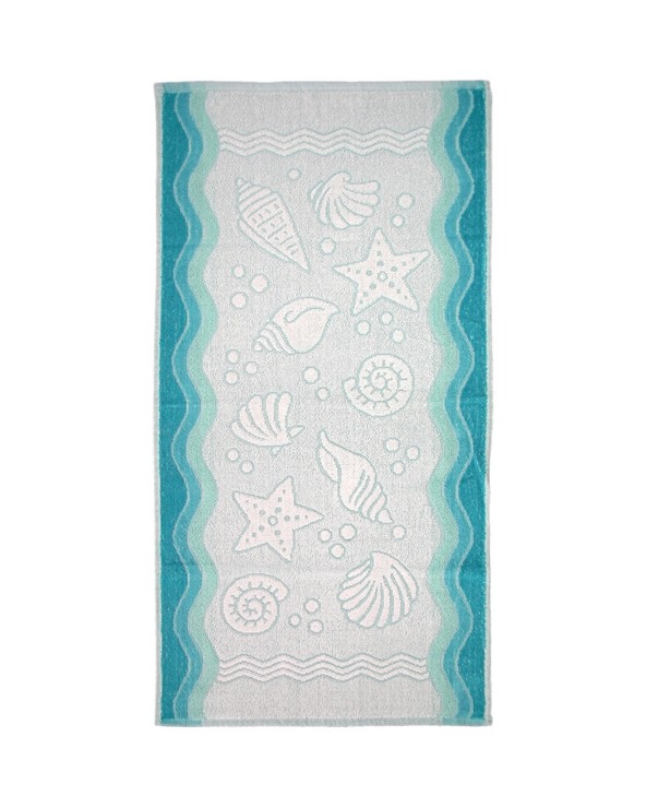 Ręcznik Flora Ocean bawełna 70x140 turkusowy