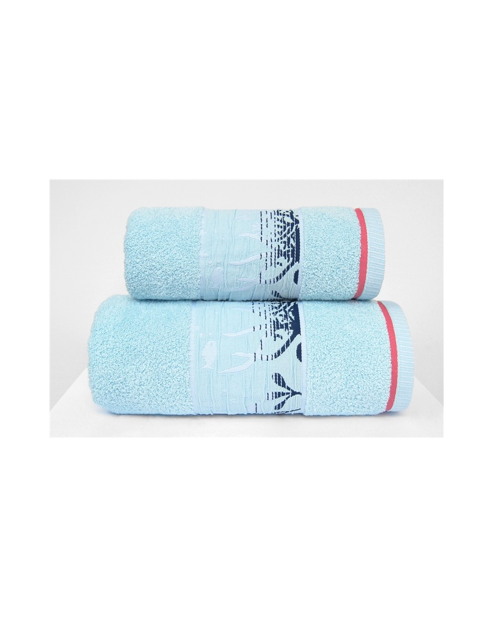 Ręcznik Kriti mikrobawełna 70x130 aqua