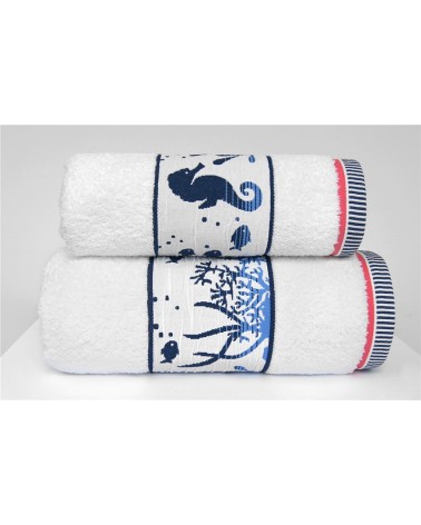 Ręcznik Kriti mikrobawełna 70x130 biały