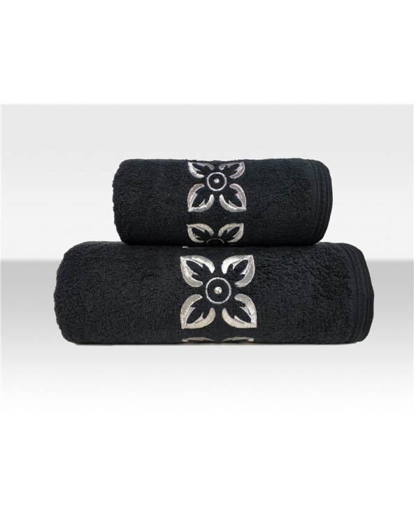 Ręcznik Victoria bawełna 70x130 czarny