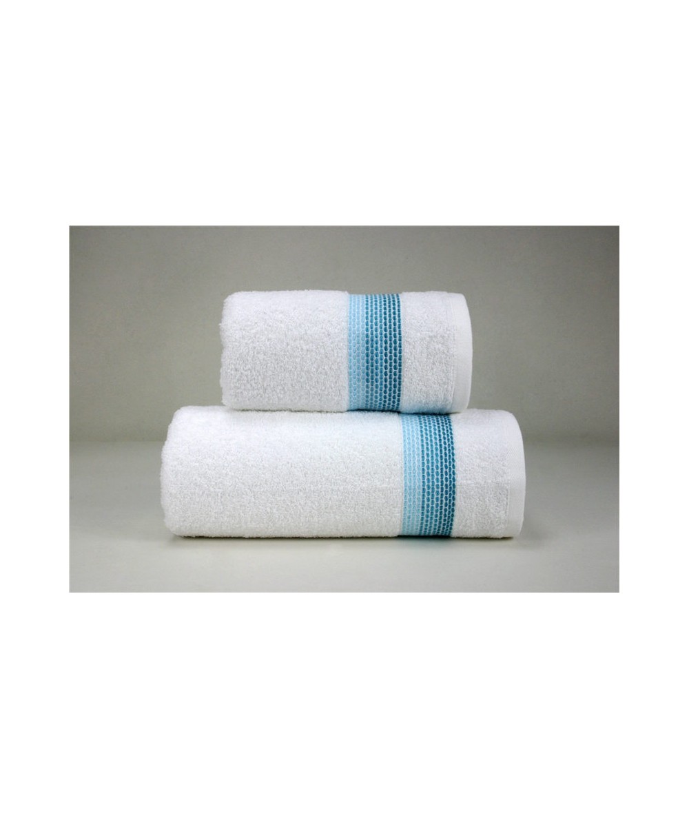 Ręcznik Ombre bawełna 50x90 Biały Aqua GRENO