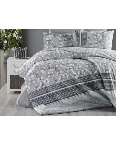 Pościel bawełniana 160x200 + 2x70x80 Gianna Grey Exclusive