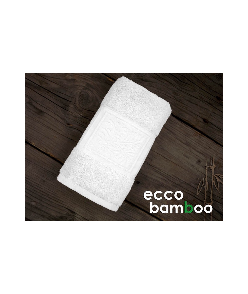 Ręcznik antybakteryjny  Ecco Bamboo bambus 50x90 Biały GRENO