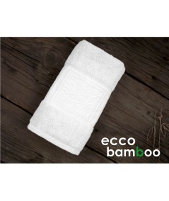 Ręcznik antybakteryjny  Ecco Bamboo bambus 50x90 Biały GRENO