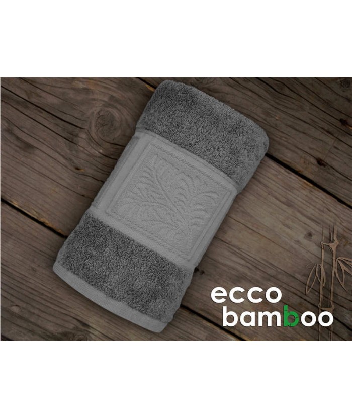 Ręcznik antybakteryjny  Ecco Bamboo bambus 50x90 Popielaty GRENO