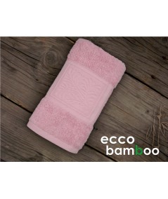 Ręcznik antybakteryjny  Ecco Bamboo bambus 50x90 Różowy GRENO