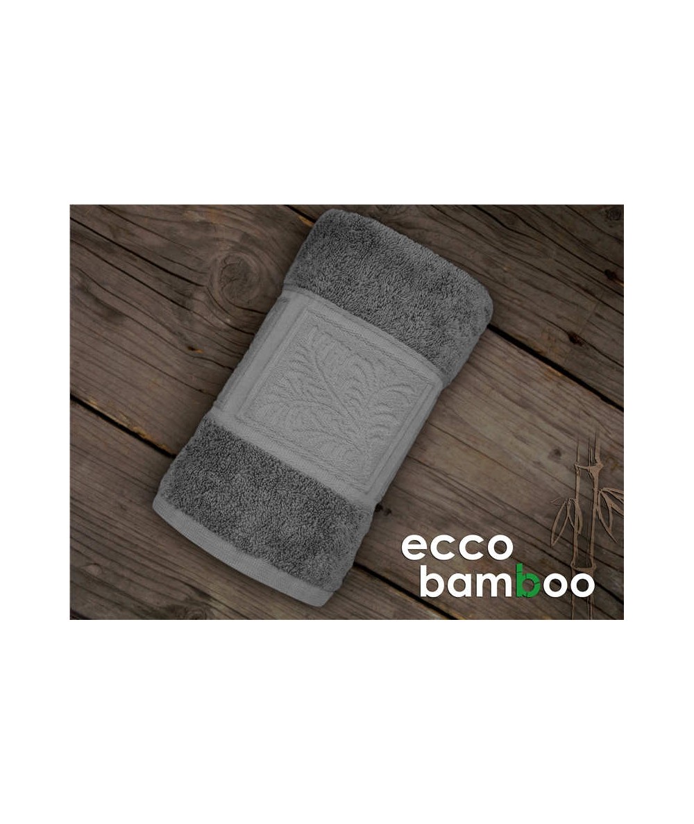 Ręcznik antybakteryjny  Ecco Bamboo bambus 70x140 Popielaty GRENO