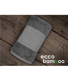 Ręcznik antybakteryjny  Ecco Bamboo bambus 70x140 Popielaty GRENO