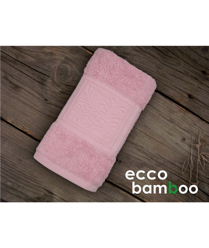 Ręcznik antybakteryjny  Ecco Bamboo bambus 70x140 Różowy GRENO