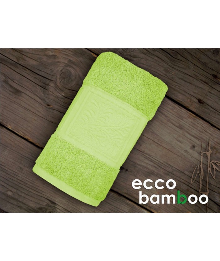 Ręcznik antybakteryjny  Ecco Bamboo bambus 70x140 Zielony GRENO