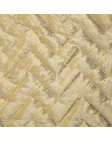 Narzuta velvet 170x210 Agata beżowa/złota
