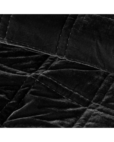 Narzuta velvet 220x240 Kristin czarna