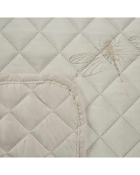 Narzuta velvet 170x210 Lori kremowa