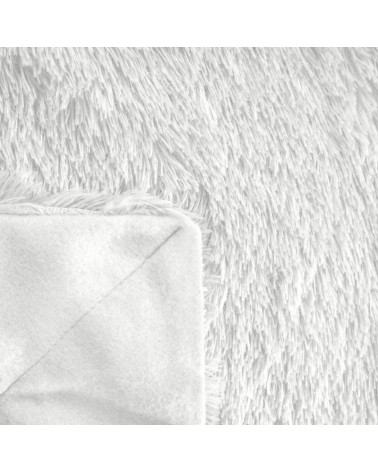 Koc futrzany narzuta 70x160 Tiffany biały