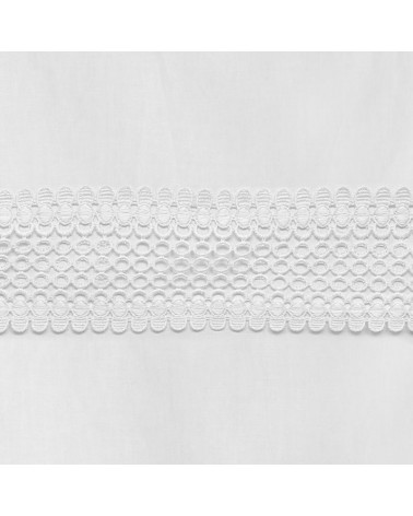 Pościel bawełna 160x200+2x70x80 z koronką Lana 7 biała