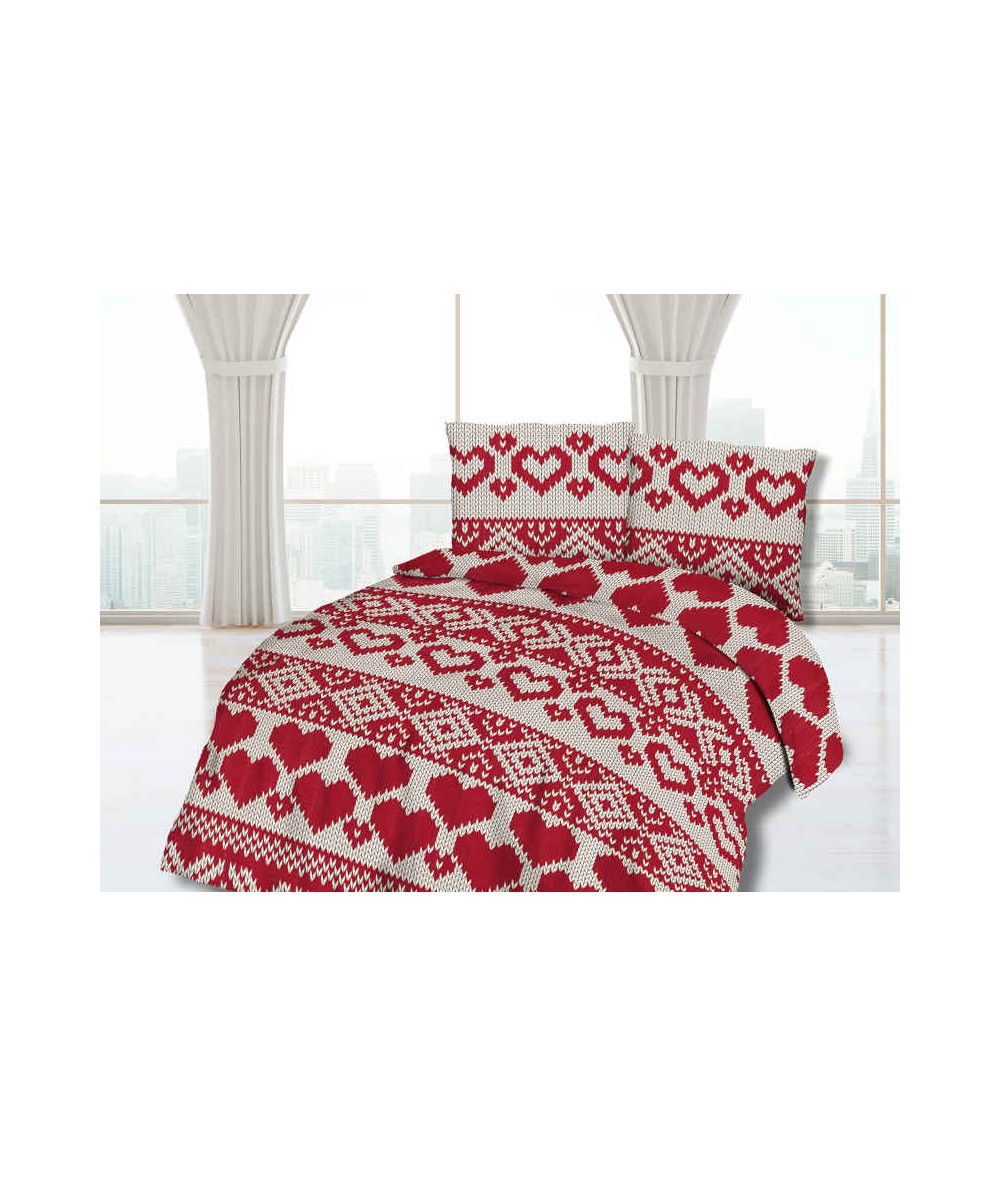 Pościel flanela bawełniana Flanellini 64-2 180x200 Darymex