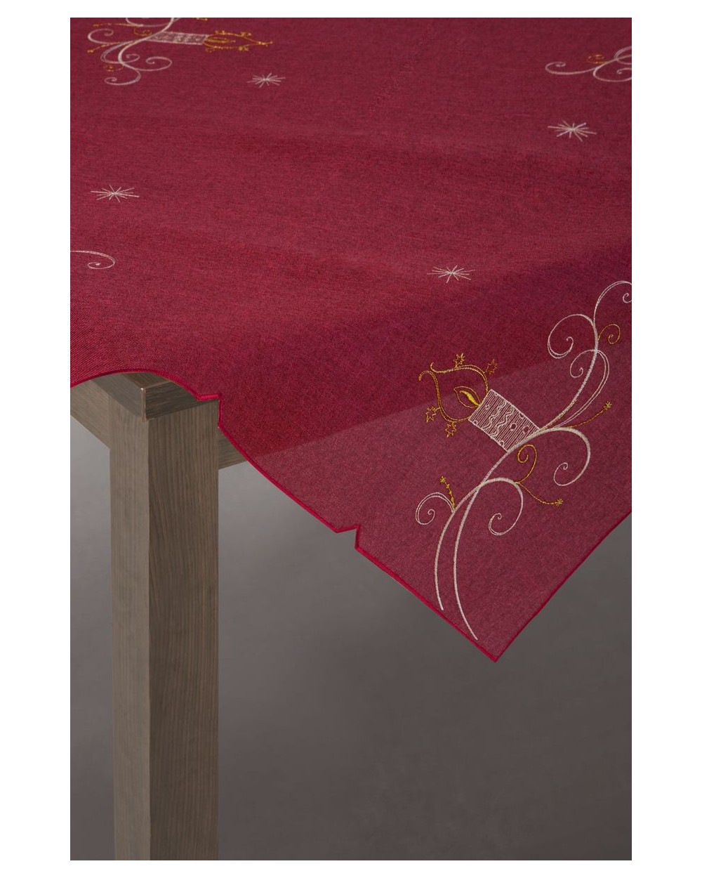 Obrus 85x85 Teona 01 czerwony
