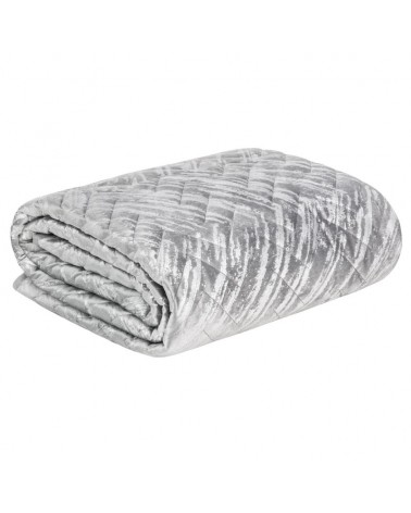 Narzuta velvet 170x210 Agata 1 srebrna
