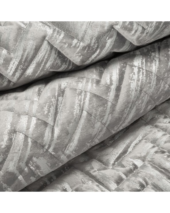 Narzuta velvet 170x210 Agata 1 srebrna