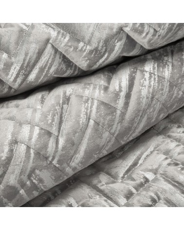 Narzuta velvet 170x210 Agata 1 srebrna